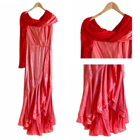 NWT Hellessy Eden Asymmetric Drape Gown - Picture 7 of 16